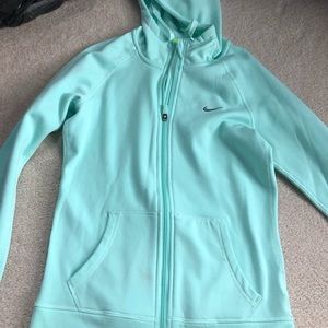 Nike mint green zip up